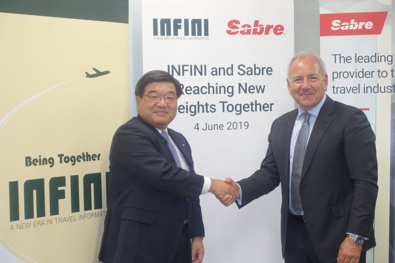 ANA-affiliated GDS INFINI is appointed as an official distributor of Sabre’s global solutions in Japan