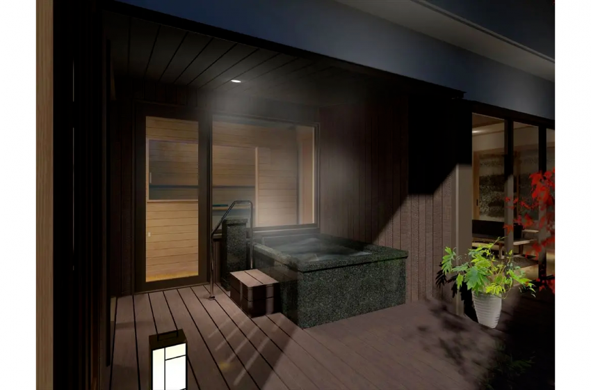  山形県かみのやま温泉、国内初のプライベートセルフロウリュサウナ付き客室をオープン、2023年3月を予定