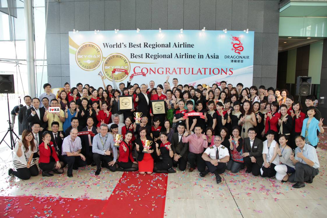香港ドラゴン航空、スカイトラックス受賞で記念サービスを実施