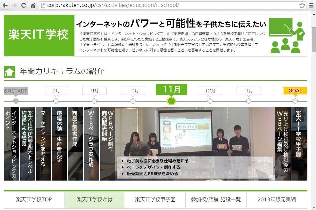 高校生向けネットショップ学校、楽天トラベルで宿泊プラン販売も　－楽天IT学校