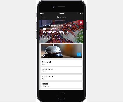 マリオットホテル、アプリに宿泊リクエストを伝える機能を追加、チャットでスタッフとのコミュニケーションも