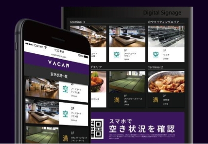 成田空港内の飲食店など空席状況をリアルタイム配信、AI活用の画像解析で、スマホでも確認可能に