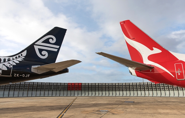 カンタス航空とニュージーランド航空、両国の国内115路線で共同運航便、2018年秋から