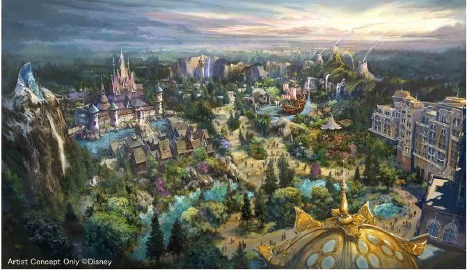 東京ディズニーシー、新エリア名称は「ファンタジースプリングス」、「アナ雪」など3エリアで2022年度に開業へ