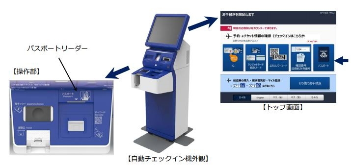 ANA、パスポート読み取り機能付き自動チェックイン機を導入へ、秋までに国内50空港で