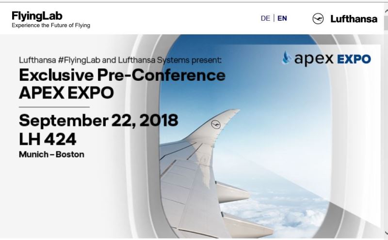 ルフトハンザ航空、飛行中の機内で国際カンファレンスを開催へ、乗客には最新テクノロジーの機内体験を提供