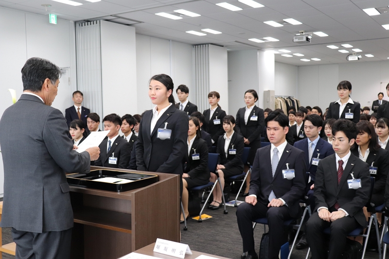 日本旅行、2019年度の新入社員は93名、堀坂代表「一人ひとりが変化を起こして」
