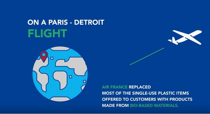 エールフランス航空、全フライトでプラスチック製品廃止、環境配慮で2019年末までに