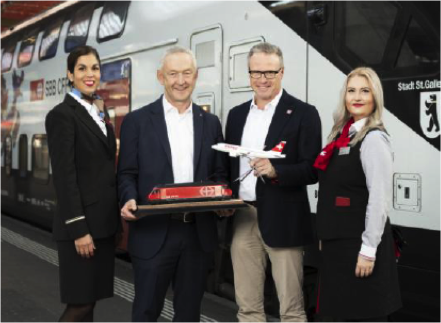 スイス航空とスイス連邦鉄道が提携、フライトと鉄道の乗り継ぎを便利に