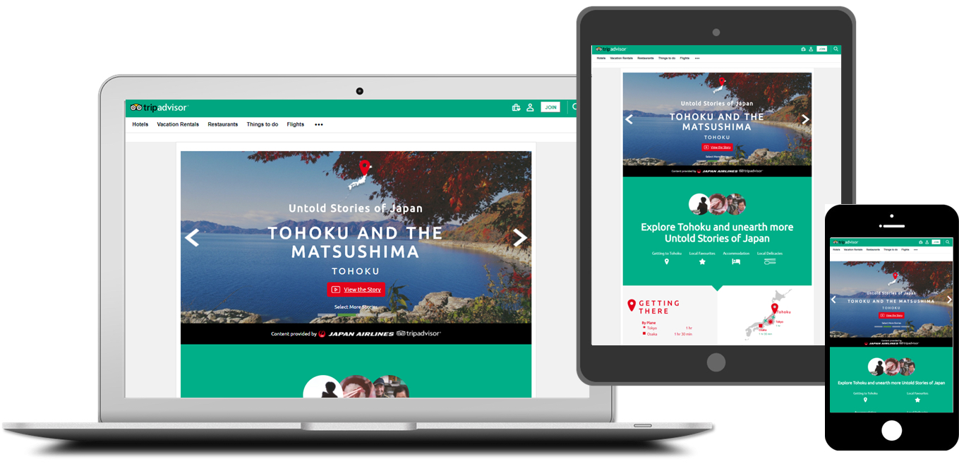 JALとトリップアドバイザーの訪日客向けサイトの映像コンテンツ、13地域の公開完了