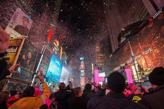 ニューヨークのタイムズ・スクエア、今年も年越しイベント目白押し、大晦日前後の様子はオンラインでも視聴可