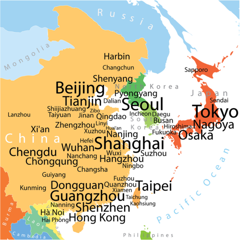 【図解】韓国・中国・台湾・香港からの訪日客、2020年6月はわずか460人、航空座席数は88％減に