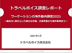 世界各国のワーケーション事情をまとめた　―トラベルボイス調査レポート「ワーケーションの海外動向調査2021」