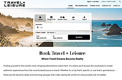 米著名旅行誌「Travel + Leisure」を冠した旅行予約サイトが登場、運営会社は上場、サブスク型の会員組織も展開へ