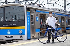 富士山の新観光スタイルに「鉄道＋自転車」、富士急行がサイクルトレインの実証開始、電車内に自転車持ち込みOKに