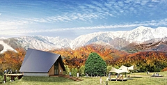 長野県・⽩馬岩岳マウンテンリゾートに新展望エリア、10月に開業、標高1100メートルリフト乗り場一帯に