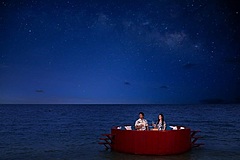 リゾナーレ小浜島、海上で星空眺めるラウンジ提供、4名まで1組2万円で