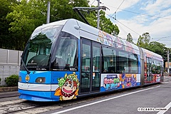 岡山市、桃鉄とタイアップで観光PR、ラッピング路面電車や市内周遊する「リアル桃鉄ゲーム」