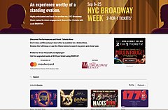 米NYCで3年ぶりのブロードウェイウィーク、1人分料金で2人分のチケット購入が可能、「アラジン」や「シカゴ」など21ショーが参加