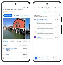 グーグル、地図上でタビナカ体験ツアーを予約できるリンク表示へ、観光施設による価格の直接編集も可能に