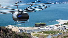 Railway company JR West and travel company NTA jointly create a helicopter tour toward the future ‘flying car’ service