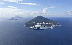 伊豆諸島を結ぶ「東京愛らんどシャトル」、新機材としてAW139を導入、大きな窓と広い客室が特徴