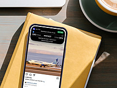 ユナイテッド航空、iPhone画面でアプリ立ち上げ不要の通知を開始、搭乗券や座席番号など