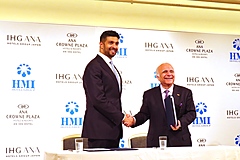 IHG Hotels & Resorts signs a strategic partnership with HMI, a Japanese hotel management firm, to rebrand three HMI’s operating hotels in Japan to ANA Crowne Plaza