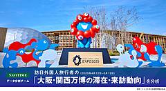 万博に来場したインバウンド客、会場以外に訪問した行先トップは「奈良公園」、会場内ではガンダム像や「よしもと館」
