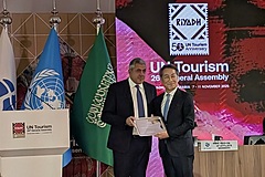 UNツーリズム、アジア太平洋観光貢献でJTB山北社長を表彰、国際的な人財育成や観光市場の動向分析など評価