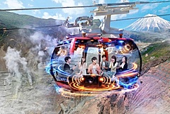 箱根ロープウェイ、1台1組限定の「立体音響ゴンドラ」運行、風景と音が一体の没入体験