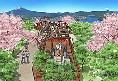 山梨県・富士山パノラマロープウェイ山頂に新名所、「絶景展望階段」と「ご利益広場」が誕生、体験型の開運コンテンツ