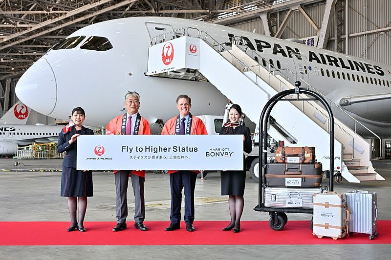 JALとマリオット、会員プログラムで戦略的提携、航空・ホテルまたぐ上級会員特典を相互提供