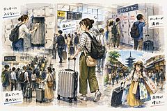 佐川急便、「人と荷物の流れを分ける」手ぶら観光を推進、空港・駅・バスターミナルを物流拠点に